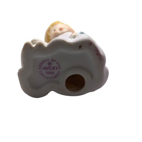 Avon Heavenly Blessings Porcelain Figurine Lamb Boy Joseph Nativity Vintage - Picture 7 of 7